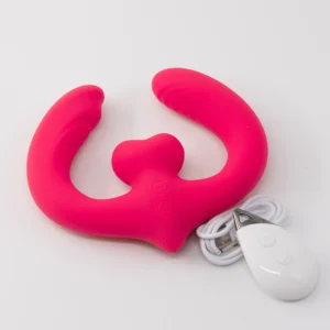 strapon double vibrant, double pen