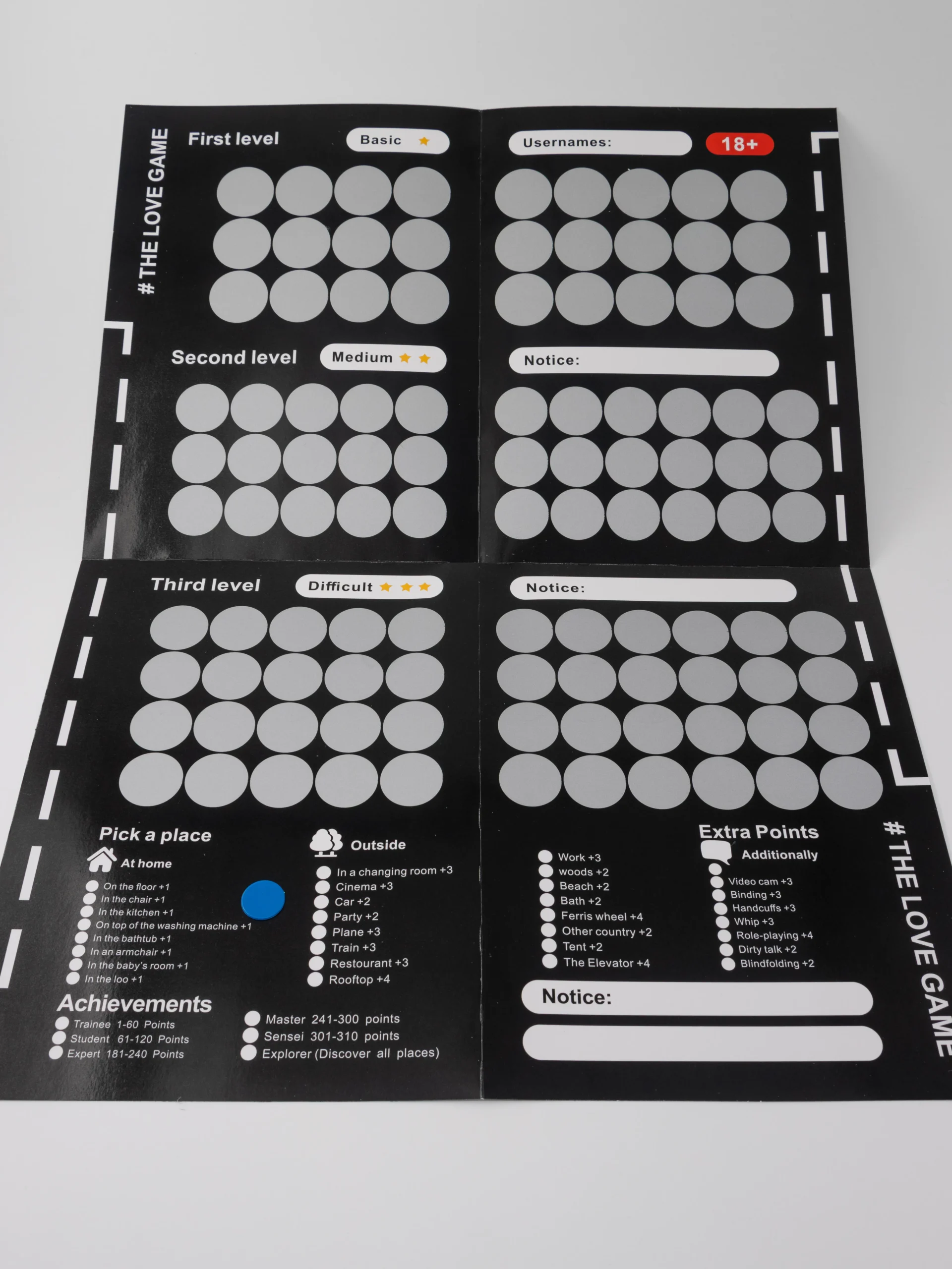 Carte à gratter couple - Love Game