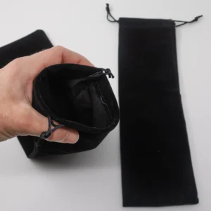 Pochette en soie 40 cm x 12 cm, rangement de prothèse pénienne