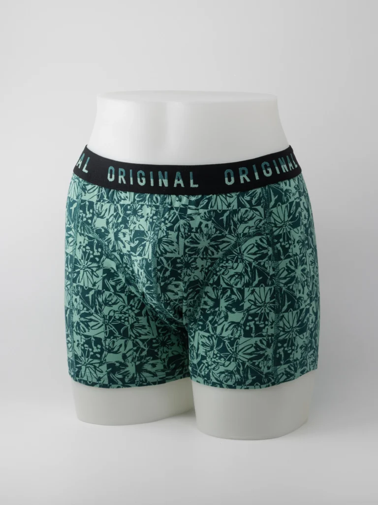 Boxer-à-poche-V-court-à-motif-fleur-vert-153