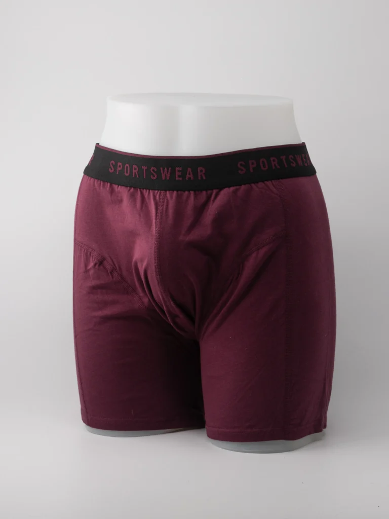 Boxer-à-poche-V-long-unis-bordeaux-103