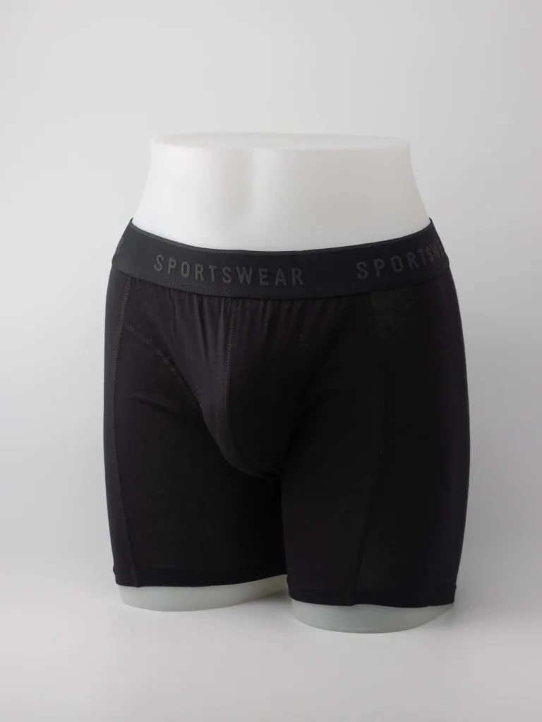 Boxer-à-poche-V-long-unis-noir-42