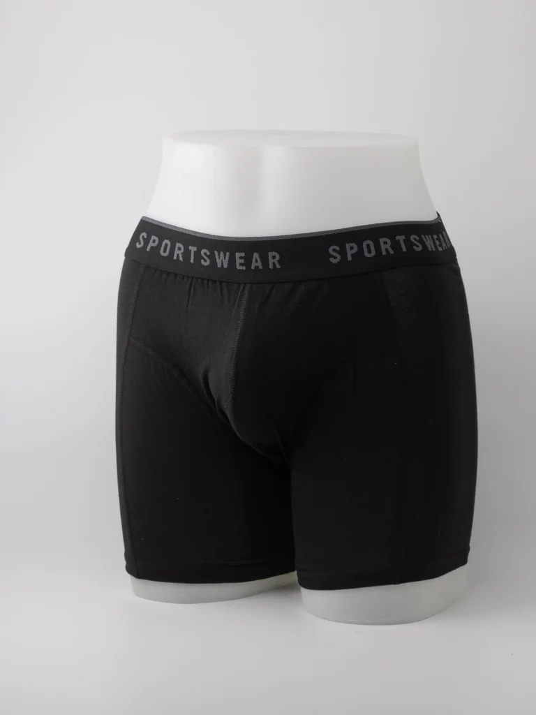 Boxer-à-poche-V-long-unis-noir-57