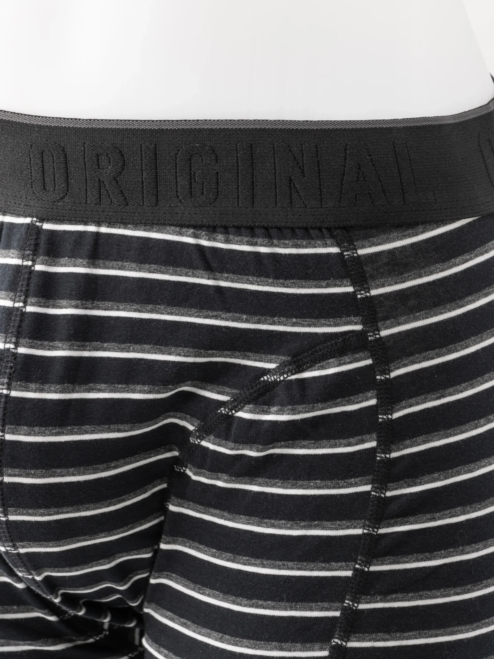 Boxer à poche droite long à motif Noir XL – Image 2