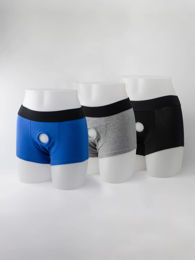 Boxer-pour-rapports-sexuels-bleu-gris-noir