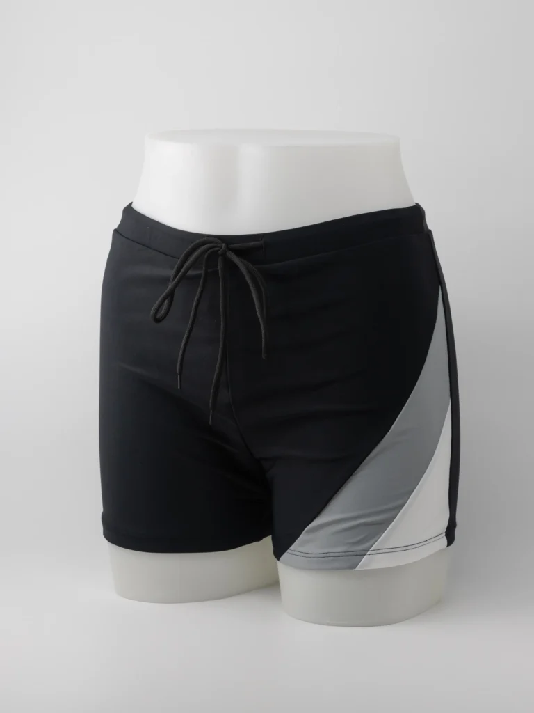 Maillot-de-bain-noir-gris-blanc