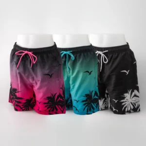 Short de bain FTM Motifs palmiers