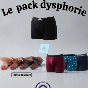 Pack Dysphorie — Boxers + Pisse Debout 2.0 Discret