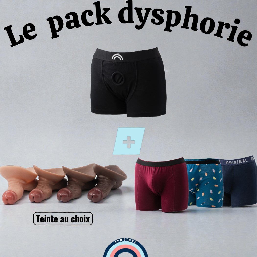 Pack Dysphorie — Boxers + Pisse Debout 2.0 Discret