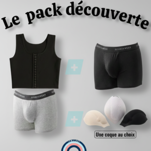 Pack Découverte — Binder + 2 Boxers à poche + Coque au choix