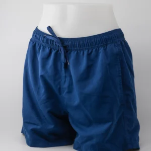 Short de bain transgenre à poche collection 2024 bleu uni