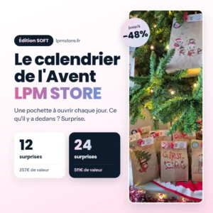 Calendrier de l'Avent 2026 Soft : 12 ou 24 cases - LPMSTORE