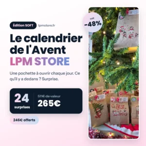 Calendrier de l'Avent 2026 Soft : 12 ou 24 cases - LPMSTORE